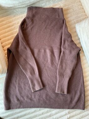 Free People Cozy Oversized Sweater Taupe Mauve XS fall FP